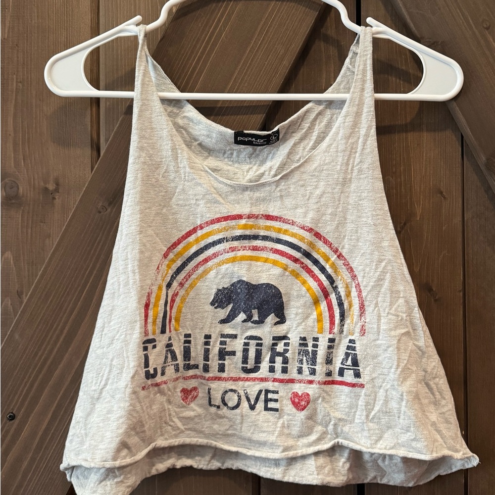 Popular Basics Heather Gray Tee